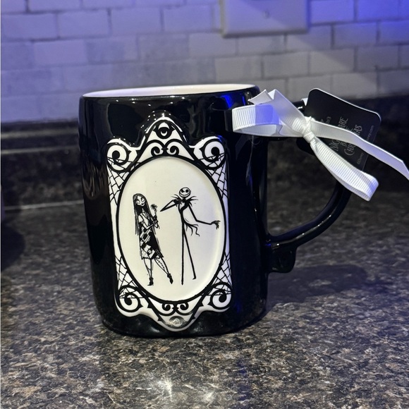 Rae Dunn Nightmare Before Christmas Mug Jack and Sally - Picture 1 of 5